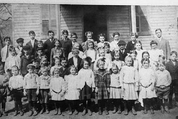 This building was once the school for children from Milltown and some from German Valley.  The old Milltown School on Parker road, now the Township Municipal building was so extensively remodeled in 1967 that the original structure is no longer recognizable.  Prior to its purchase by the municipality in the 1930s, the old schoolhouse was owned by Ku Klux Klan who used the building as a meeting hall.