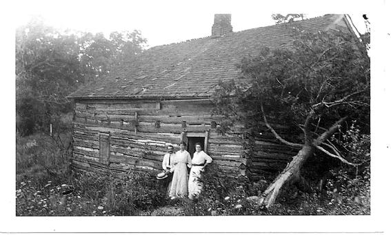 Hendrick (Henry) Wyckoff brought his family from Readington, NJ in 1798, to Black River, later known as Chester. Many generations of the Wyckoff family lived in this log home and farmed the land and descendents of the family are still in Chester today. Originally this log home belonged to minuteman John Emmons who had owned and farmed many acres in this area south of Chester near the intersection of Lamerson Road and Route 206. Pictured in front of the cabin are members of the Howell family who were friends visiting. All that is left on this site are foundations and this spring. It has been noted in a letter in the Washington’s Headquarter Museum Library in Morristown, NJ that Washington himself had stayed in a log house one mile south of Chester. It is believed to have been this log cabin.